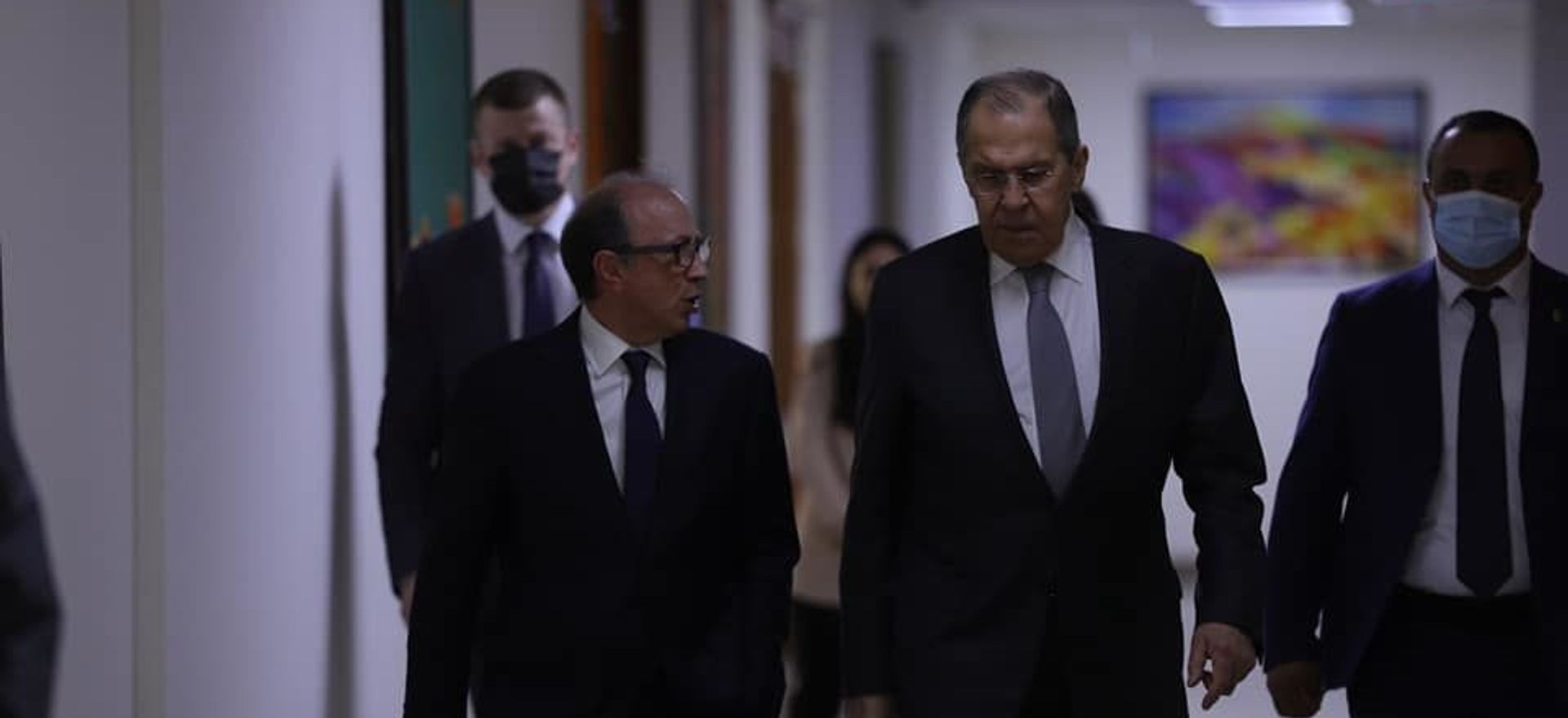 Главы МИД Армении и РФ Ара Айвазян и Сергей Лавров на встрече (6 мая 2021). Еревaн - Sputnik Армения, 1920, 06.05.2021