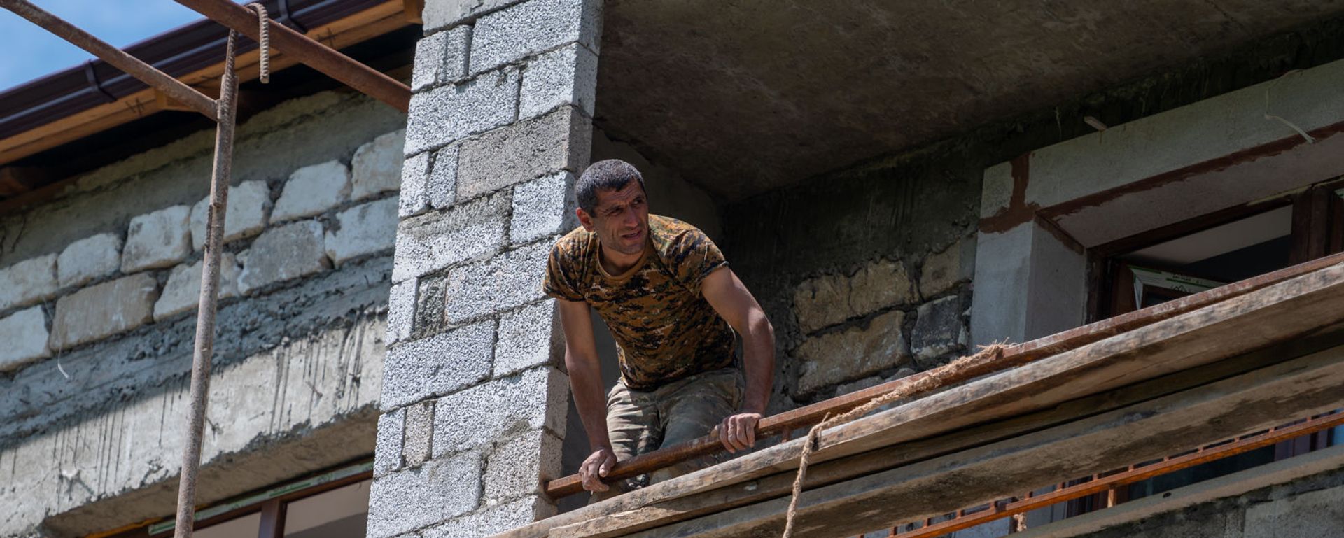 Շինարարություն Արցախում. արխիվային լուսանկար - Sputnik Արմենիա, 1920, 02.11.2021