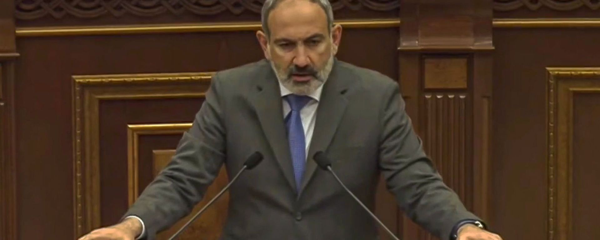 Выступление премьер-министра Никола Пашиняна на внеочередном заседании Парламента Армении (14 мая 2021). Еревaн - Sputnik Արմենիա, 1920, 14.05.2021