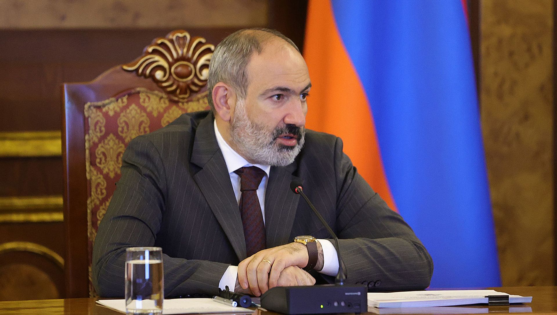 Совещание по макроэкономическим и налогово-бюджетным программам во главе с и.о. премьер-министра Николом Пашиняном (19 мая 2021). Еревaн Совещание по макроэкономическим и налогово-бюджетным программам во главе с и.о. премьер-министра Николом Пашиняном (19 мая 2021). Еревaн - Sputnik Армения, 1920, 18.06.2021