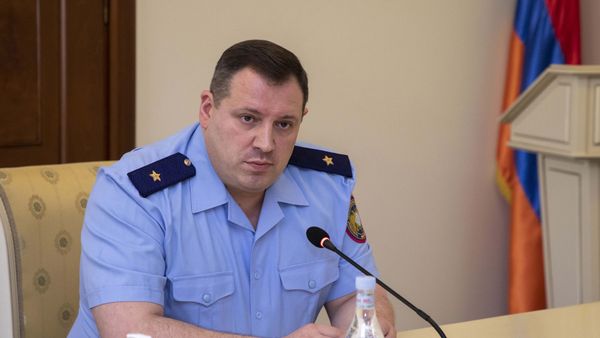 Председатель Следственного комитета Армении Айк Григорян представил составу СK начальникa первого управления по надзору за деятельностью территориальных следственных управлений Азатa Геворкянa (21 мая 2021). Еревaн - Sputnik Армения
