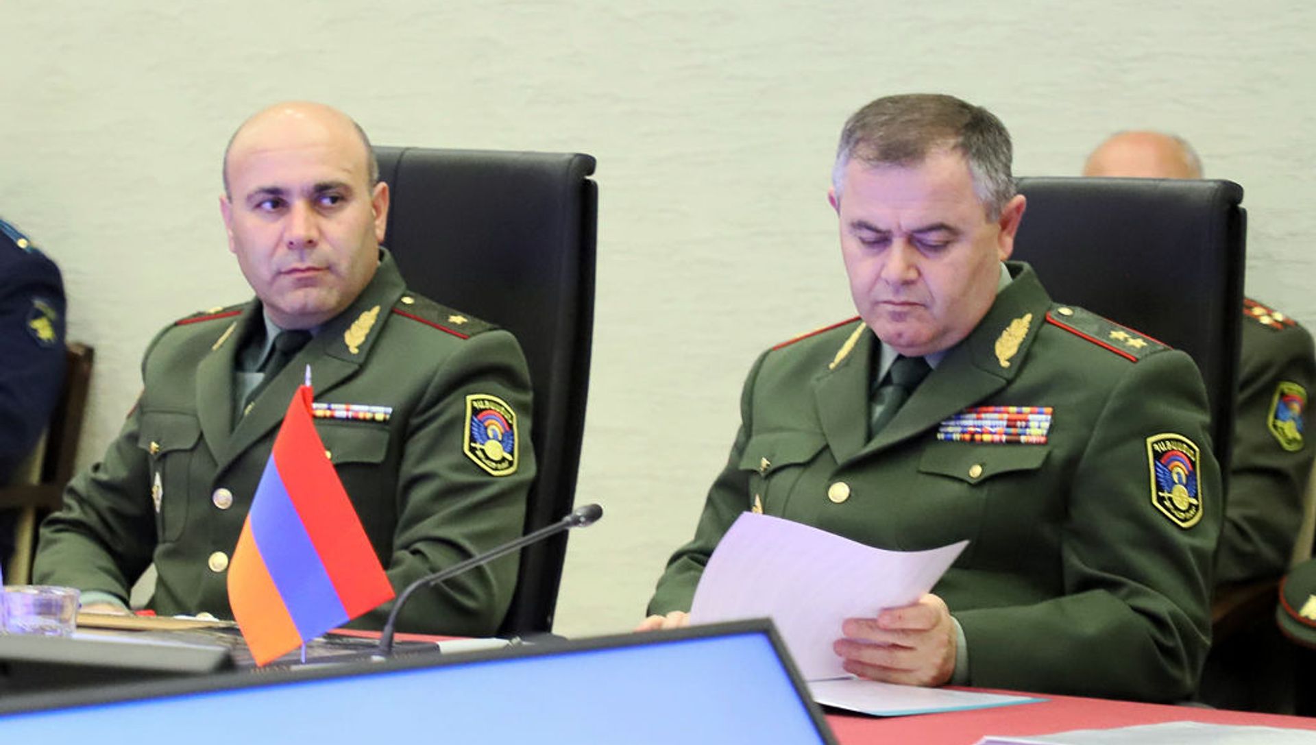 Начальник Генштаба ВС Армении Артак Давтян на заседании комитета начальников штабов вооруженных сил государств-участников СНГ (июнь 2021). Санкт-Петербург Начальник Генштаба ВС Армении Артак Давтян на заседании комитета начальников штабов вооруженных сил государств-участников СНГ (июнь 2021). Санкт-Петербург - Sputnik Արմենիա, 1920, 09.06.2021
