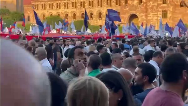 Митинг блока Армения на площади Республики - Sputnik Армения