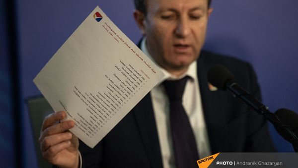 Секретарь ЦИК Армен Смбатян в день  внеочередных парламентских выборов в Армении  (20 июня 2021). Еревaн - Sputnik Արմենիա