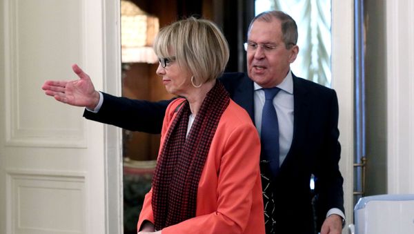 Встреча главы МИД РФ и генсекретаря ОБСЕ С. Лаврова и Х. Шмид - Sputnik Արմենիա