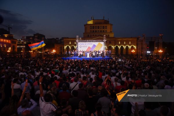 «Քաղաքացիական պայմանագիր» կուսակցության հանրահավաքը Երևանում. 21.06.21 - Sputnik Արմենիա