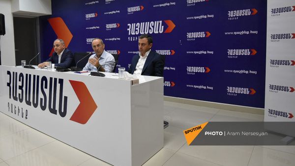 Пресс-конференция лидеров блока Айастан (22 июня 2021). Еревaн - Sputnik Արմենիա