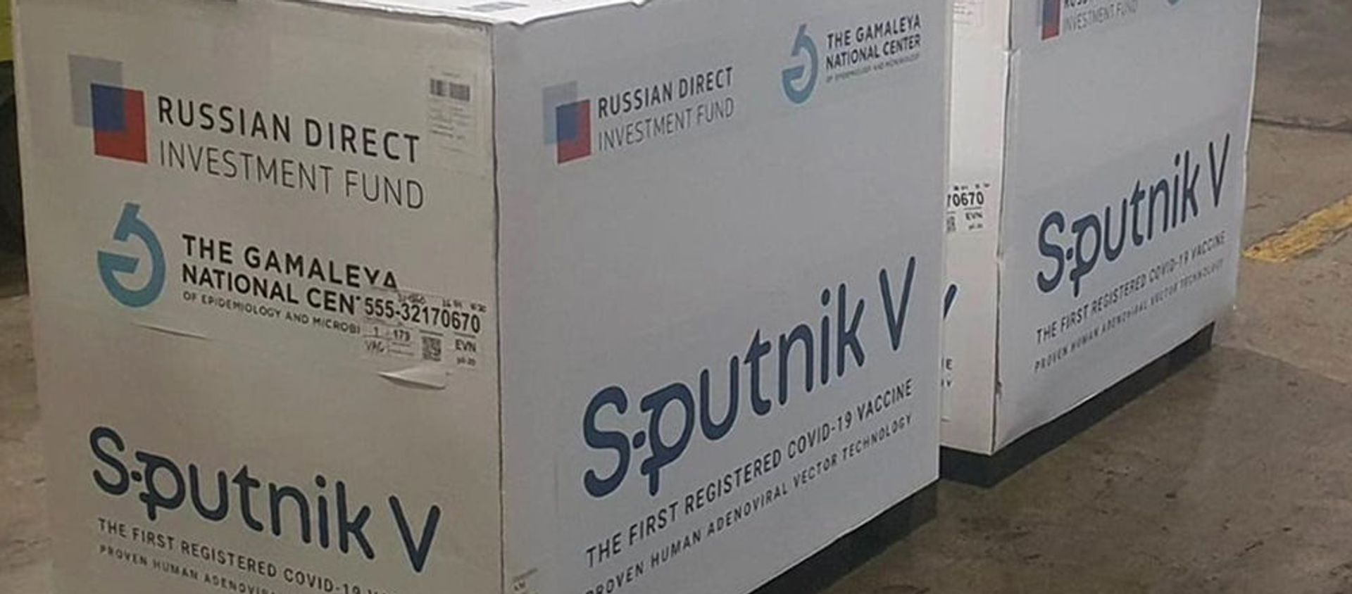 Самолет с грузом вакцины Sputnik-V прибыл в Армению - Sputnik Արմենիա, 1920, 07.07.2021
