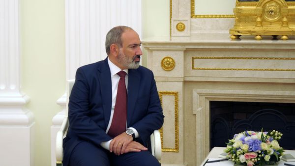 Переговоры и.о. премьер-министра Армении Никола Пашиняна и президента РФ Владимира Путина (7 июля 2021). Москва - Sputnik Армения