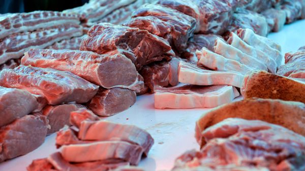 Прилавок с мясной продукцией - Sputnik Армения