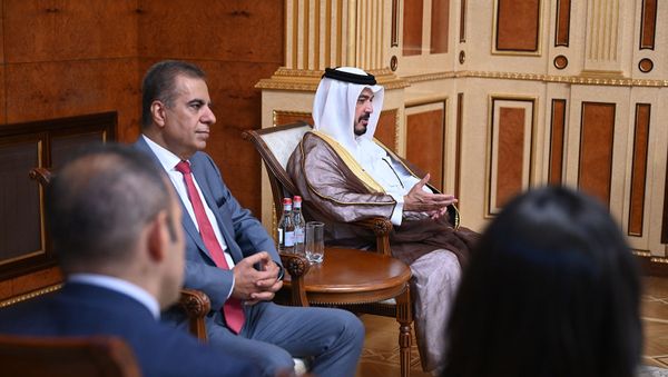 Президент Армен Саркисян принял руководителей Air Arabia (14 июля 2021). Еревaн - Sputnik Армения