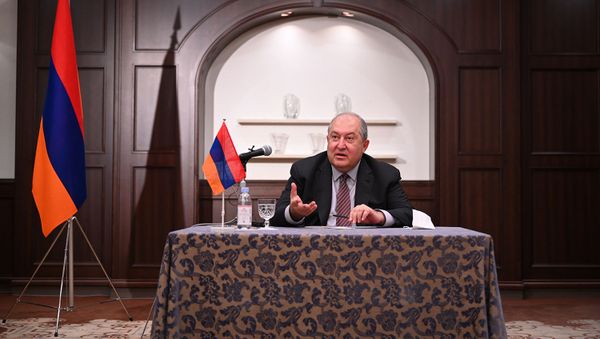 Президент Армен Саркисян встретилкся с представителями армянской диаспоры в Японии (26 июля 2021). Токио - Sputnik Армения