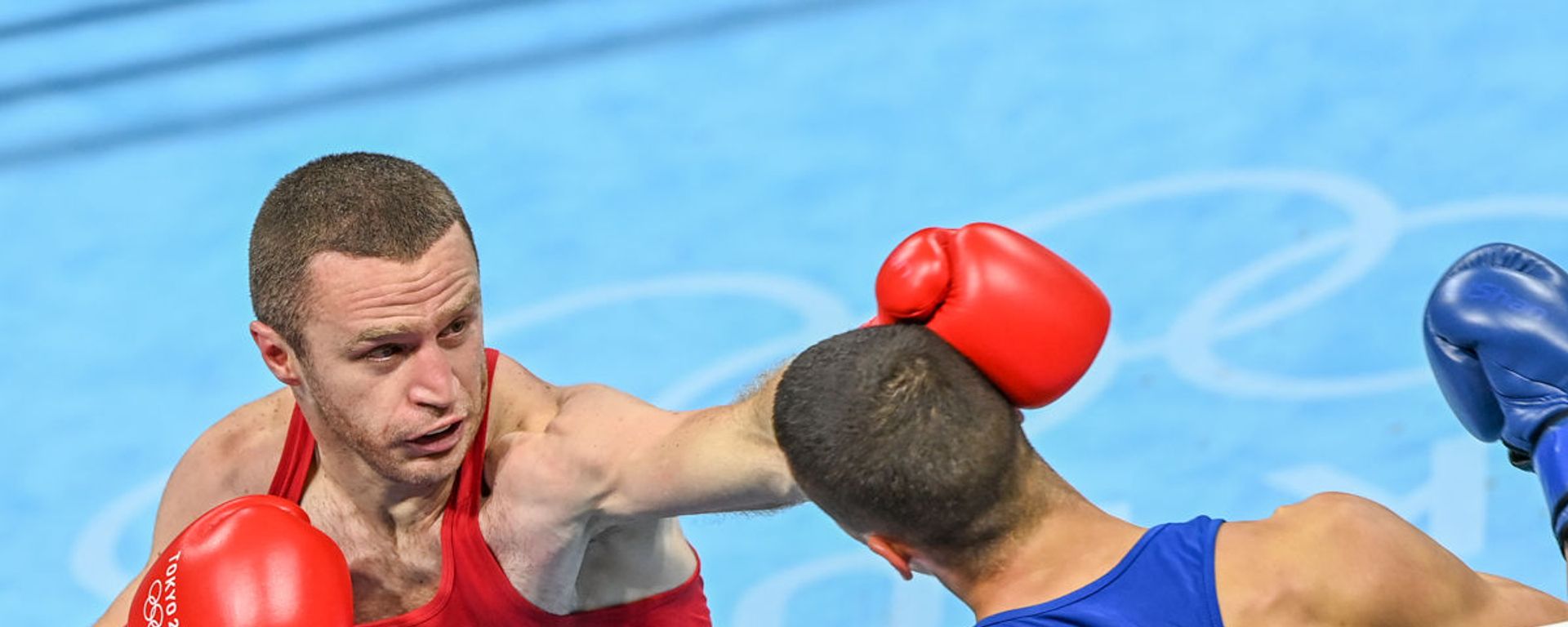 Арман Дарчинян во время поединка на Олимпийских играх в Токио (29 июля 2021). Япония - Sputnik Արմենիա, 1920, 30.10.2021