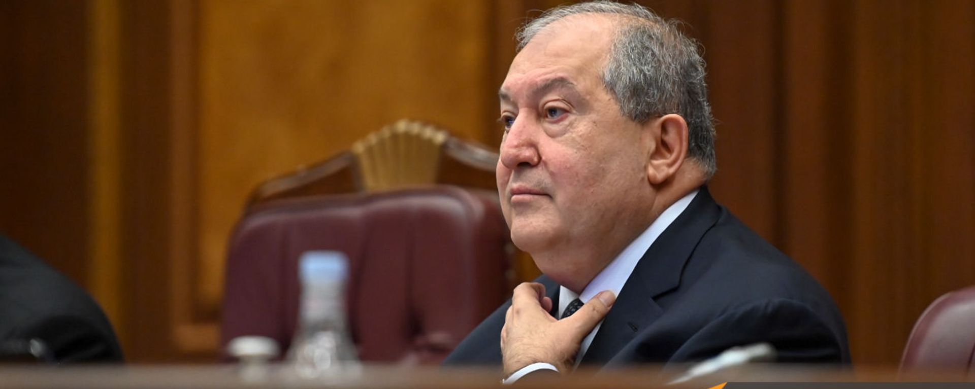 Президент Армен Саркисян во время первого заседания парламента Армении 8-го созыва (2 августа 2021). Еревaн - Sputnik Армения, 1920, 24.01.2022