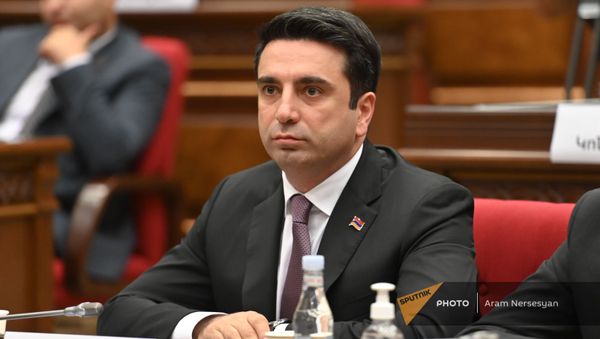 Ален Симонян во время первого заседания парламента Армении 8-го созыва (2 августа 2021). Еревaн - Sputnik Արմենիա
