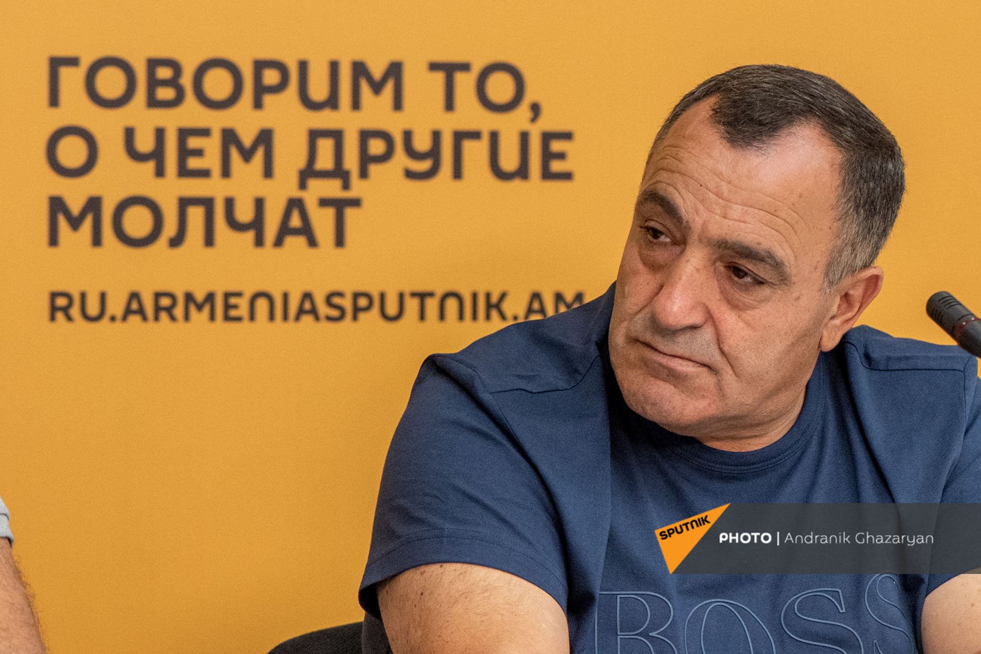 Жорж Арутюнян во время пресс-конференции (5 августа 2021). Еревaн - Sputnik Արմենիա, 1920, 14.09.2021