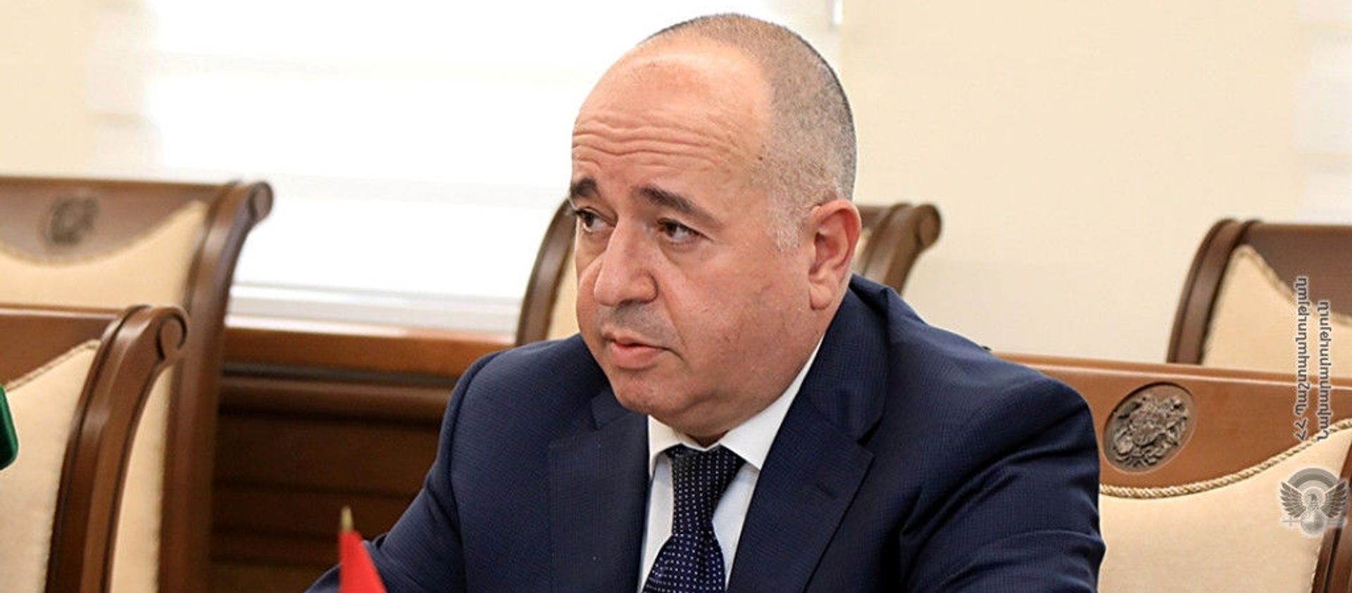 Встреча министра обороны Аршака Карапетяна с генсеком ОДКБ Станиславом Засем (9 августа 2021). Еревaн - Sputnik Армения, 1920, 22.08.2021