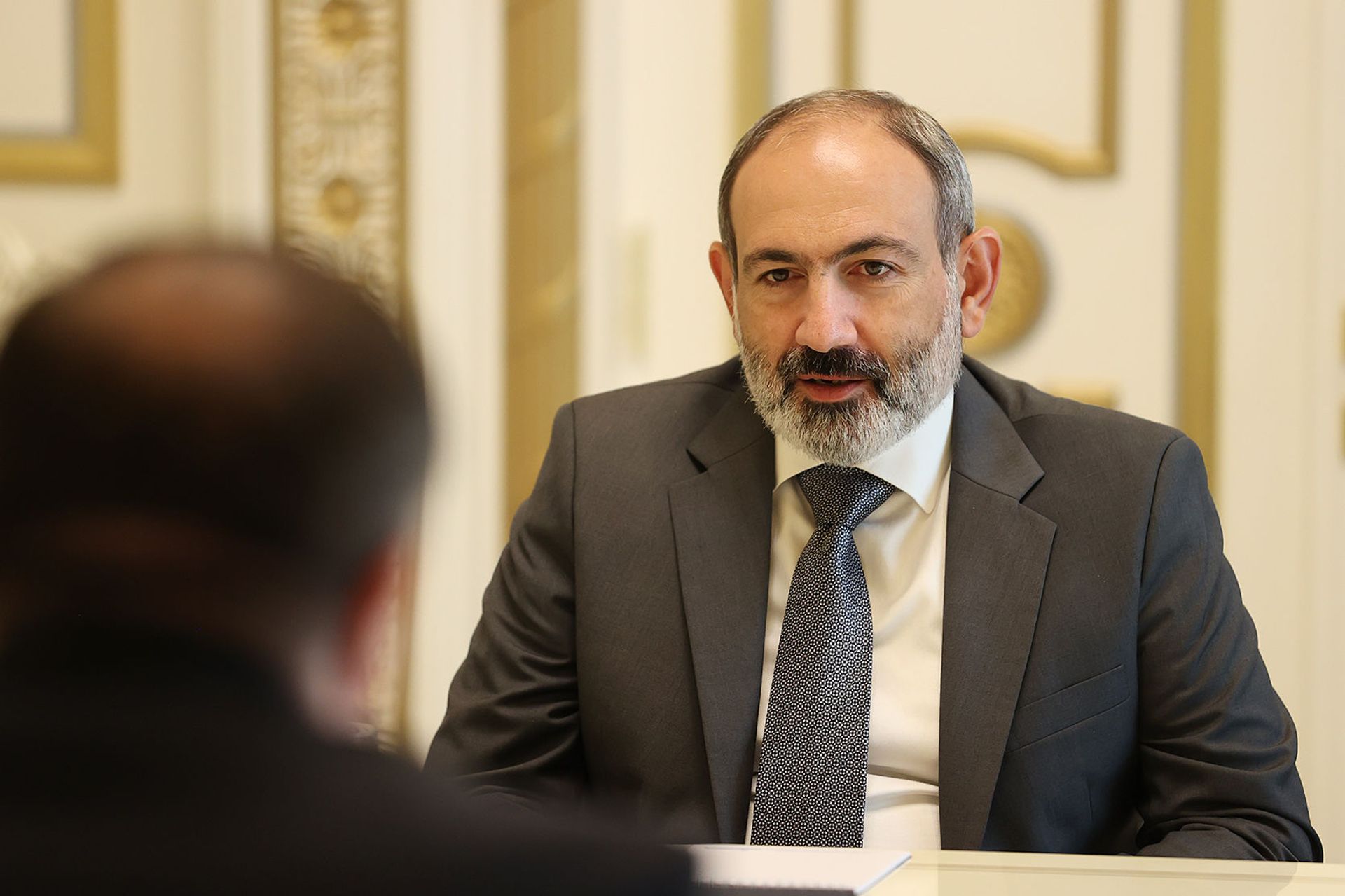 Премьер-министр Никол Пашинян принял Чрезвычайного и Полномочного Посла Грузии в Армении Георгия Саганелидзе (13 августа 2021). Еревaн - Sputnik Արմենիա, 1920, 14.09.2021