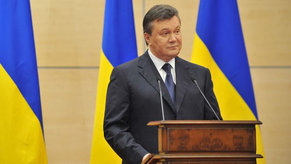 Виктор Янукович, объявивший себя ранее легитимным президентом Украины, выступает на пресс-конференции (11 марта 2014). Ростов-на-Дону - Sputnik Արմենիա