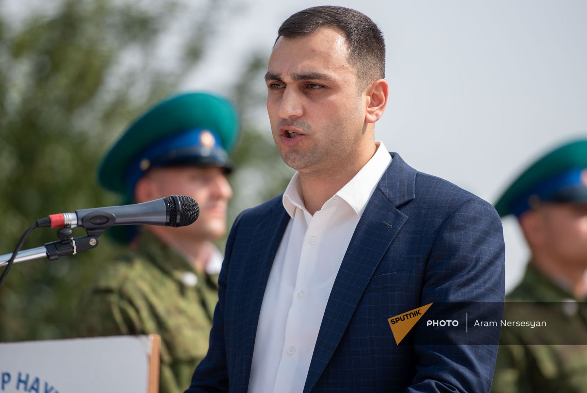 Вице-губернатор Армавира Аргишти Мехакян на торжественном мероприятии в честь годовщины Ошаканской битвы (17 августа 2021). Ошакан - Sputnik Արմենիա, 1920, 14.09.2021