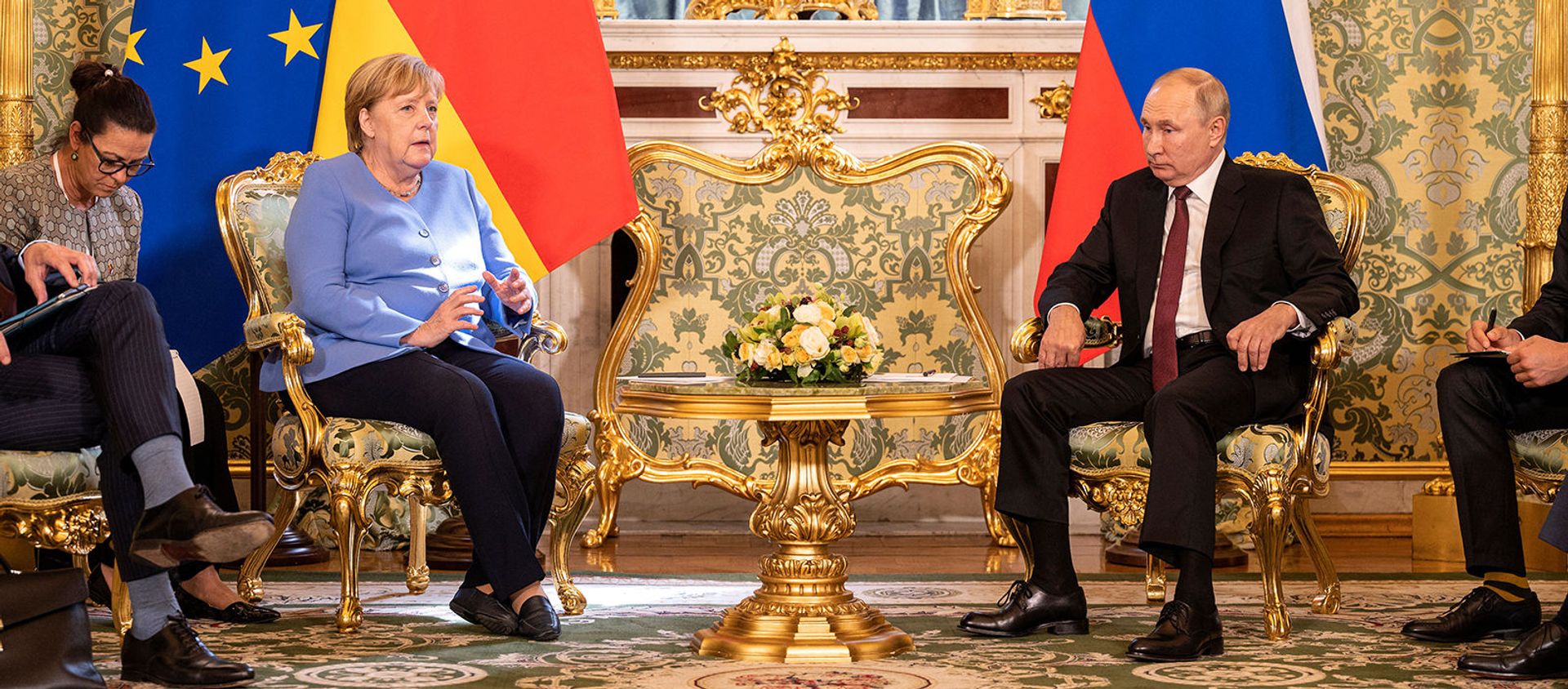 Встреча президента России Владимира Путина и канцлера Германии Ангелы Меркель (20 августа 2021). Москвa - Sputnik Արմենիա, 1920, 20.08.2021