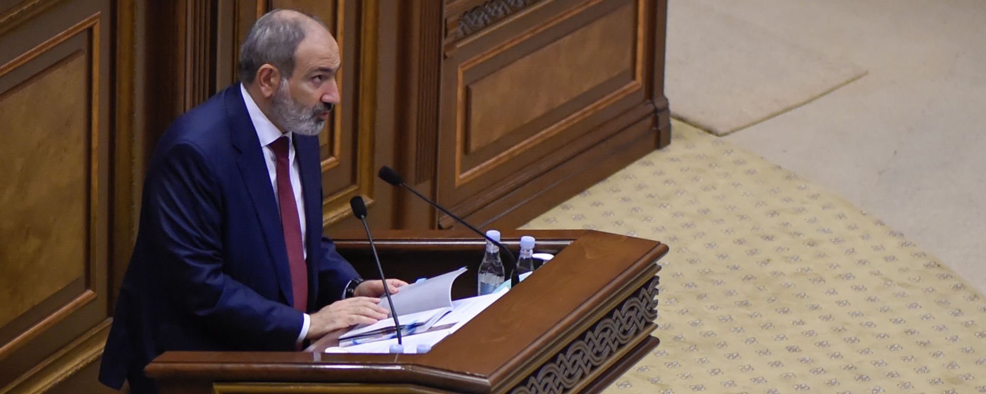 Премьер-министр Никол Пашинян на заседании Парламента Армении (24 августа 2021). Еревaн - Sputnik Армения, 1920, 15.09.2021