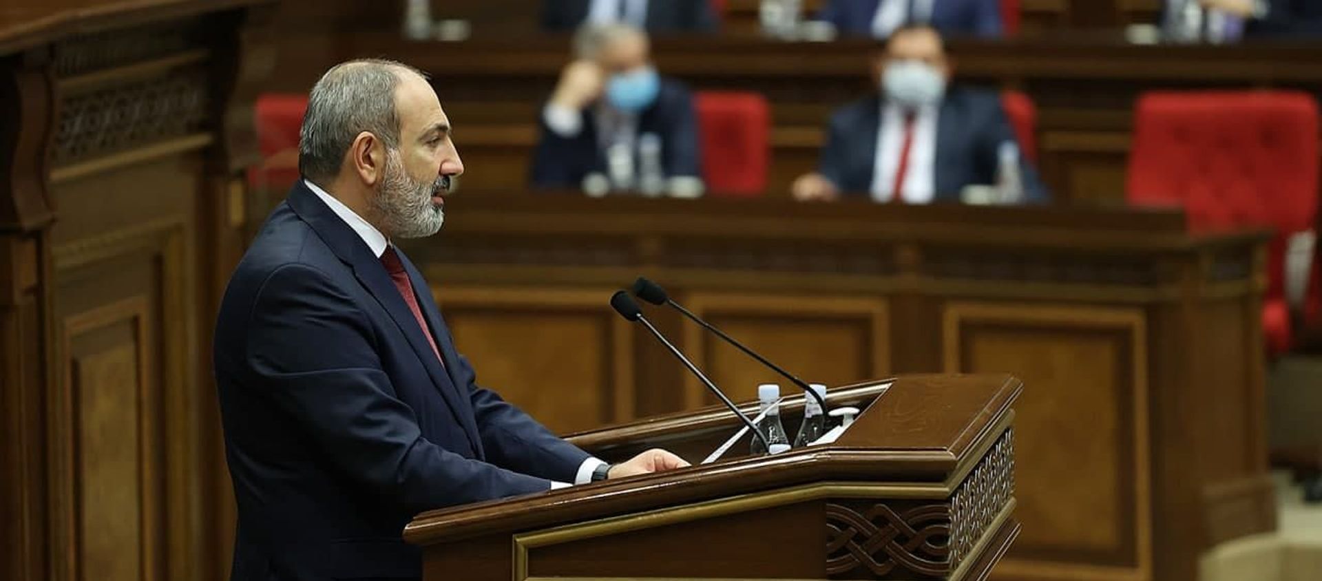 Премьер-министр Никол Пашинян представляет программу правительства на заседании НС (24 августа 2021). Еревaн - Sputnik Армения, 1920, 26.08.2021
