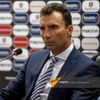 Главный тренер ФК Алашкерт Александр Григорян на послематчевой пресс-конференции (26 августа 2021). Еревaн - Sputnik Армения