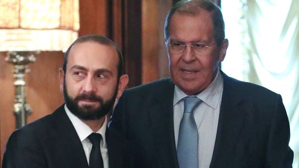 Встреча глав МИД Армении и России Арарата Мирзояна и Сергея Лаврова (31 августа 2021). Москвa - Sputnik Արմենիա