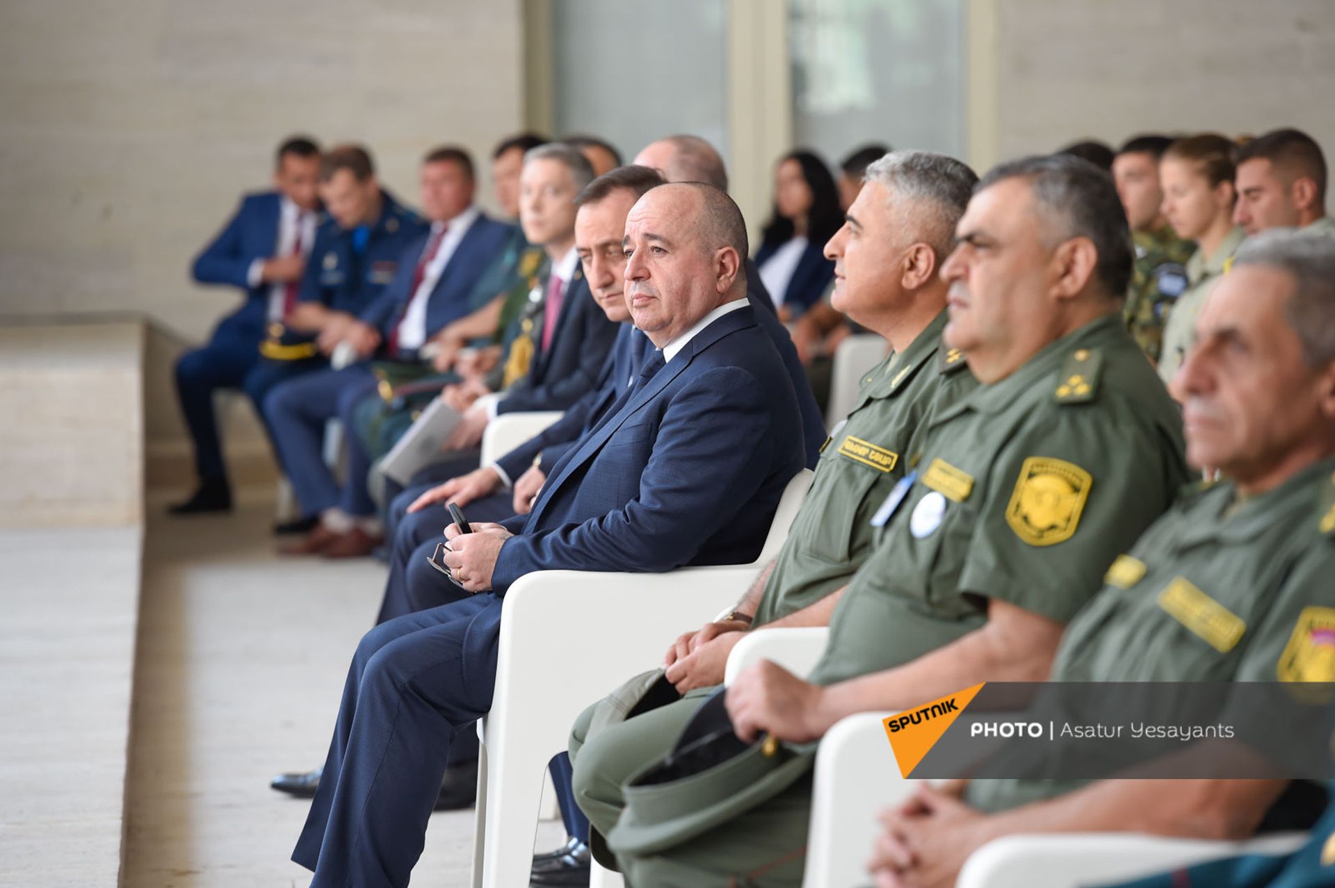 Министр обороны Аршак Карапетян во время награждения победителей конкурса Воин Мира (1 сентября 2021). Дилижан - Sputnik Армения, 1920, 14.09.2021