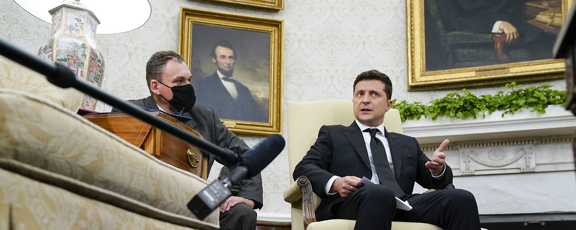 Встреча президентов США и Украины Джо Байдена и Владимира Зеленского в Овальном кабинете Белого дома (1 сентября 2021). Вашингтон - Sputnik Армения, 1920, 02.09.2021