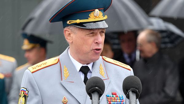 Замминистра МЧС России Александр Чуприян во время выпускного на Красной площади (29 июня 2019). Москвa - Sputnik Армения