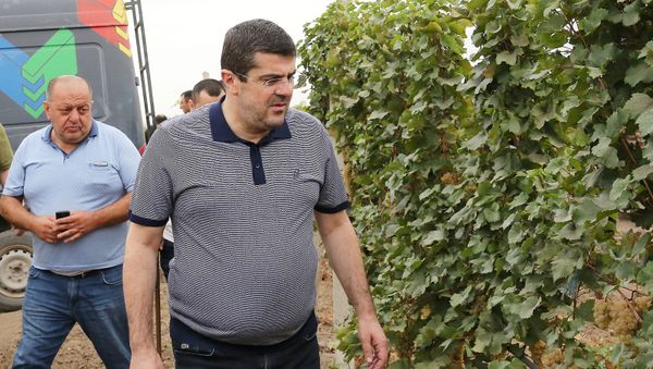 Президент Карабаха Араик Арутюнян посетил Mартакертский район (12 сентября 2021). Карабах - Sputnik Արմենիա