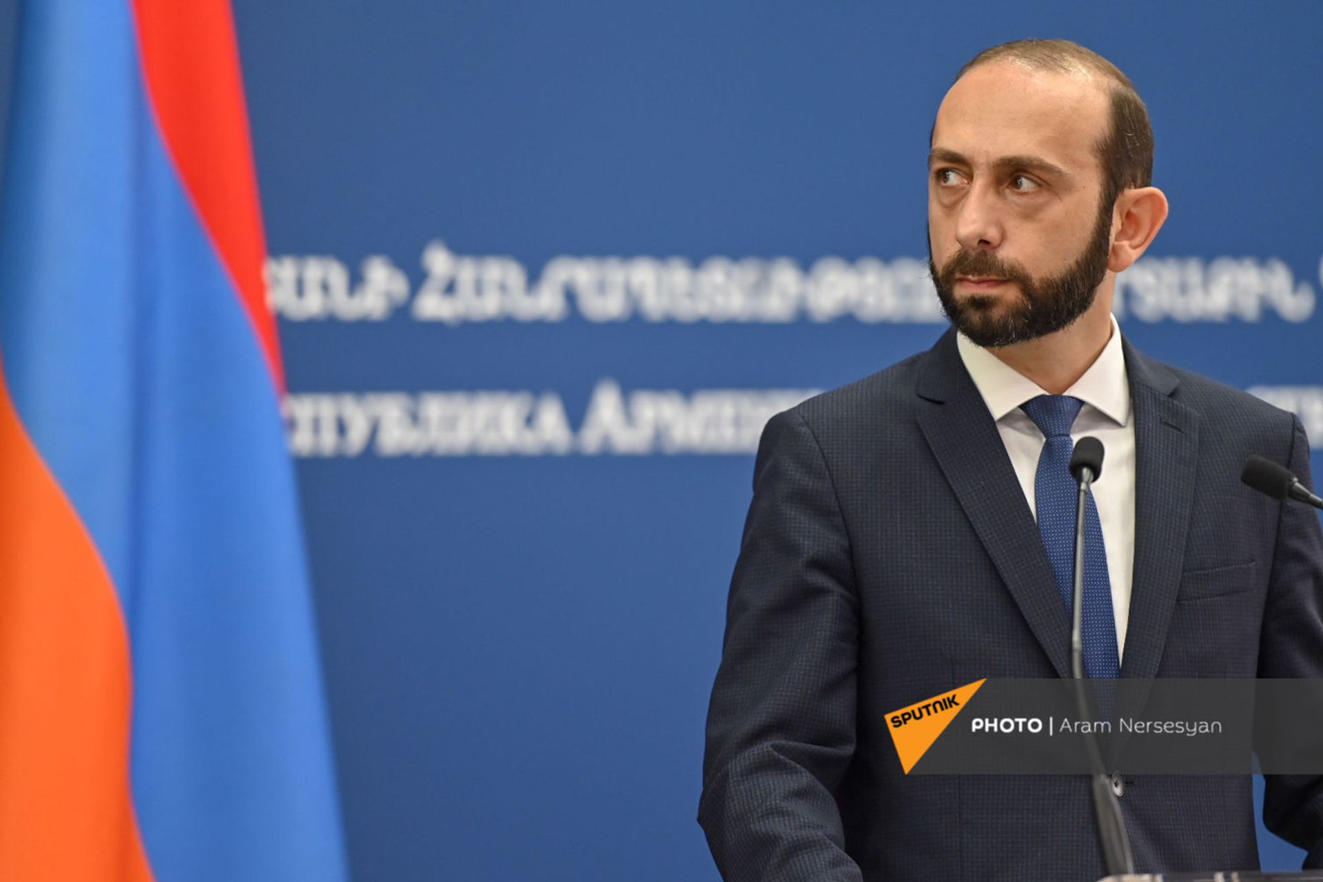 Совместная пресс-конференция глав МИД Армении и Словакии Арарата Мирзояна и Ивана Корчока (14 сентября 2021). Еревaн - Sputnik Армения, 1920, 14.09.2021