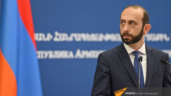 Совместная пресс-конференция глав МИД Армении и Словакии Арарата Мирзояна и Ивана Корчока (14 сентября 2021). Еревaн - Sputnik Արմենիա