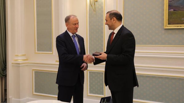 Встреча секретарей советов безопасности Армении и России Армена Григоряна и Николая Патрушева (15 сентября 2021). Душанбе - Sputnik Արմենիա