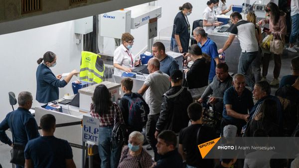 Первый рейс в аэропорту Ширак после реконструкции (16 сентября 2021). Гюмри - Sputnik Արմենիա