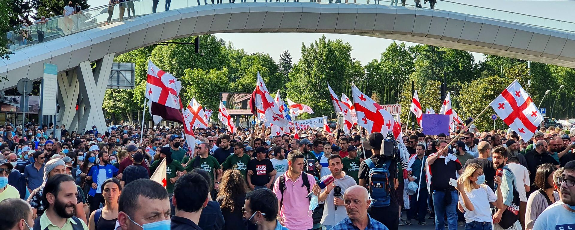 Акция противников строительства ГЭС Намахвани в Грузии - Sputnik Արմենիա, 1920, 22.09.2021