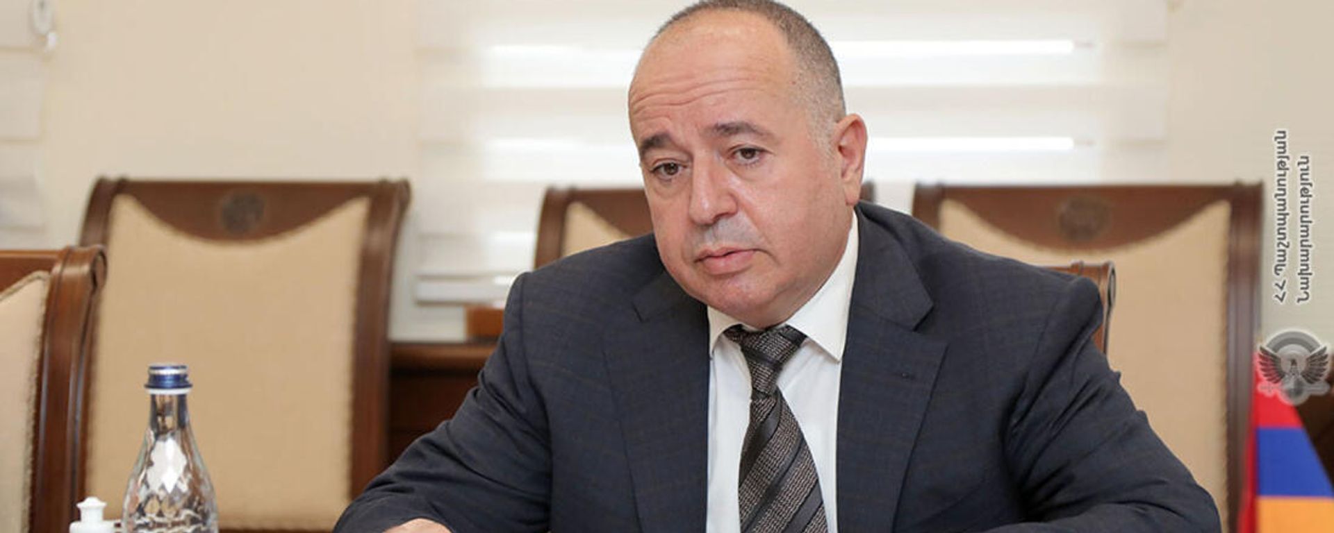 Министр обороны Аршак Карапетян принял главу делегации Международного комитета Красного Креста в Армении Тьерри Рибо (24 сентября 2021). Еревaн Министр обороны Аршак Карапетян принял главу делегации Международного комитета Красного Креста в Армении Тьерри Рибо (24 сентября 2021). Еревaн - Sputnik Արմենիա, 1920, 29.09.2021