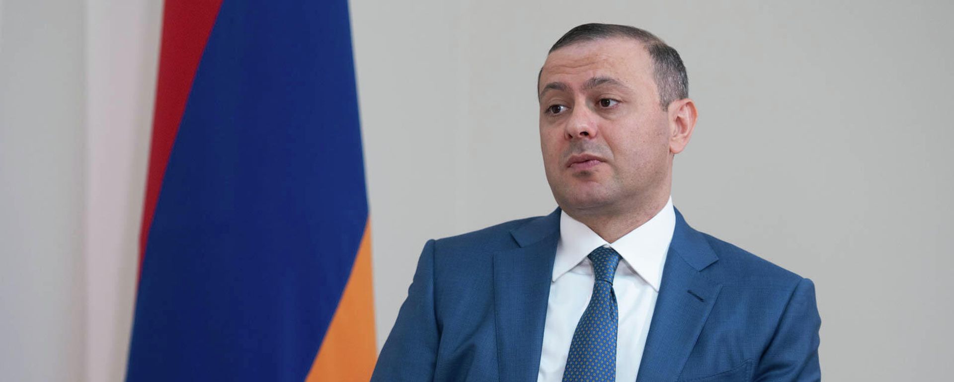Секретарь Совета безопасности Армении Армен Григорян во время интервью агентству Sputnik Армения - Sputnik Արմենիա, 1920, 11.11.2021