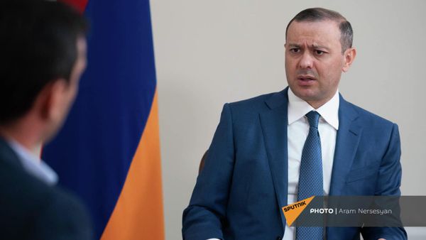 Секретарь Совета безопасности Армении Армен Григорян во время интервью агентству Sputnik Армения - Sputnik Армения
