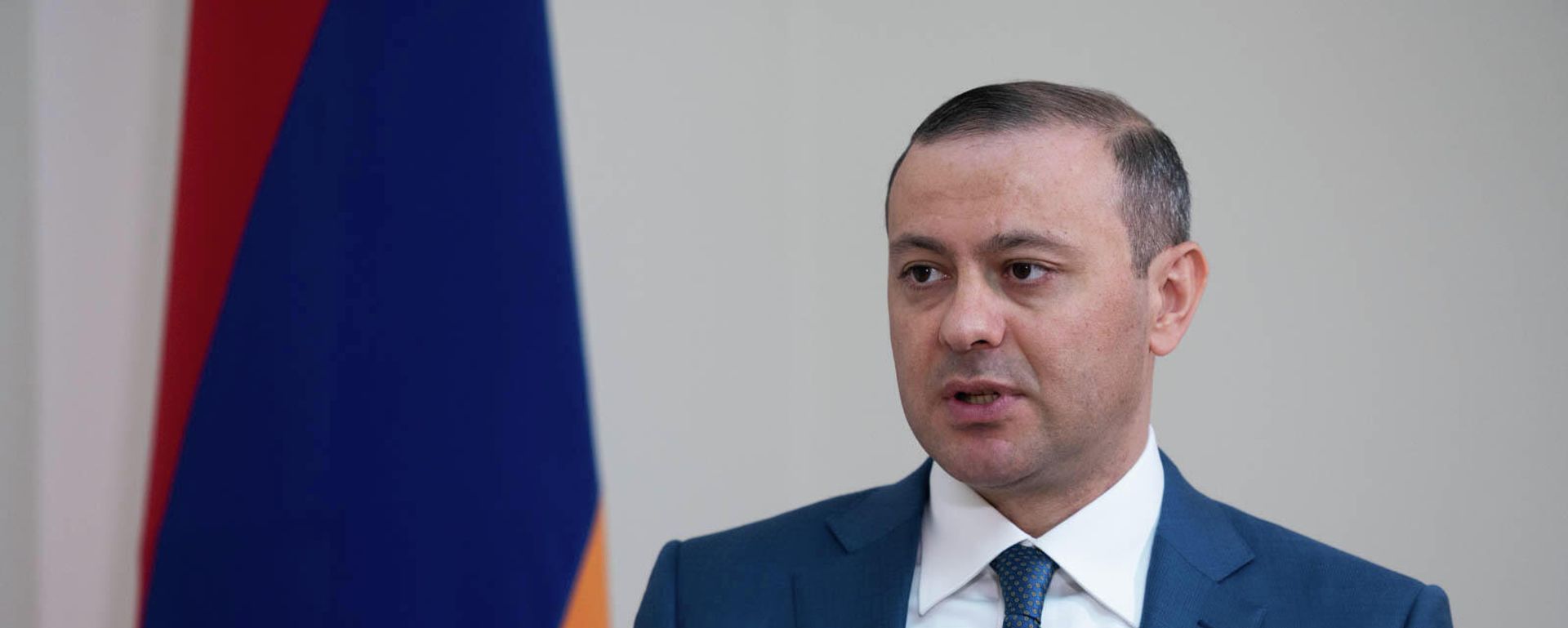 Секретарь Совета безопасности Армении Армен Григорян во время интервью агентству Sputnik Армения - Sputnik Армения, 1920, 28.10.2021