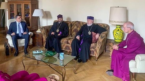 ՀՀ մարդու իրավունքների պաշտպան Արման Թաթոյանը հանդիպել է անգլիկան եկեղեցու հոգևոր առաջնորդ Քենթրբերիի արքեպիսկոպոս Ջասթին Ուելբի հետ - Sputnik Արմենիա