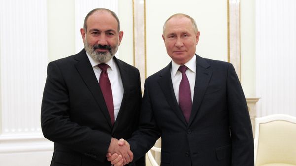 Встреча премьер-министра Армении Никола Пашиняна и президента РФ Владимира Путина (12 октября 2021). Москва - Sputnik Армения