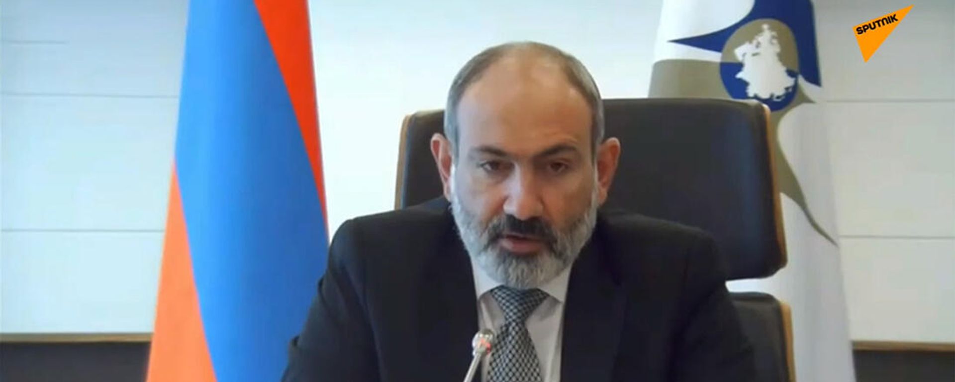 Премьер-министр Никол Пашинян на заседании Высшего Евразийского экономического совета - Sputnik Армения, 1920, 15.10.2021