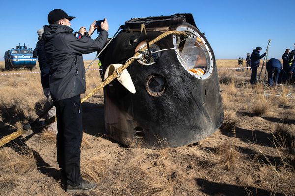 «Սոյուզ ՄՍ-18» տիեզերագնացի իջեցվող սարքը - Sputnik Արմենիա