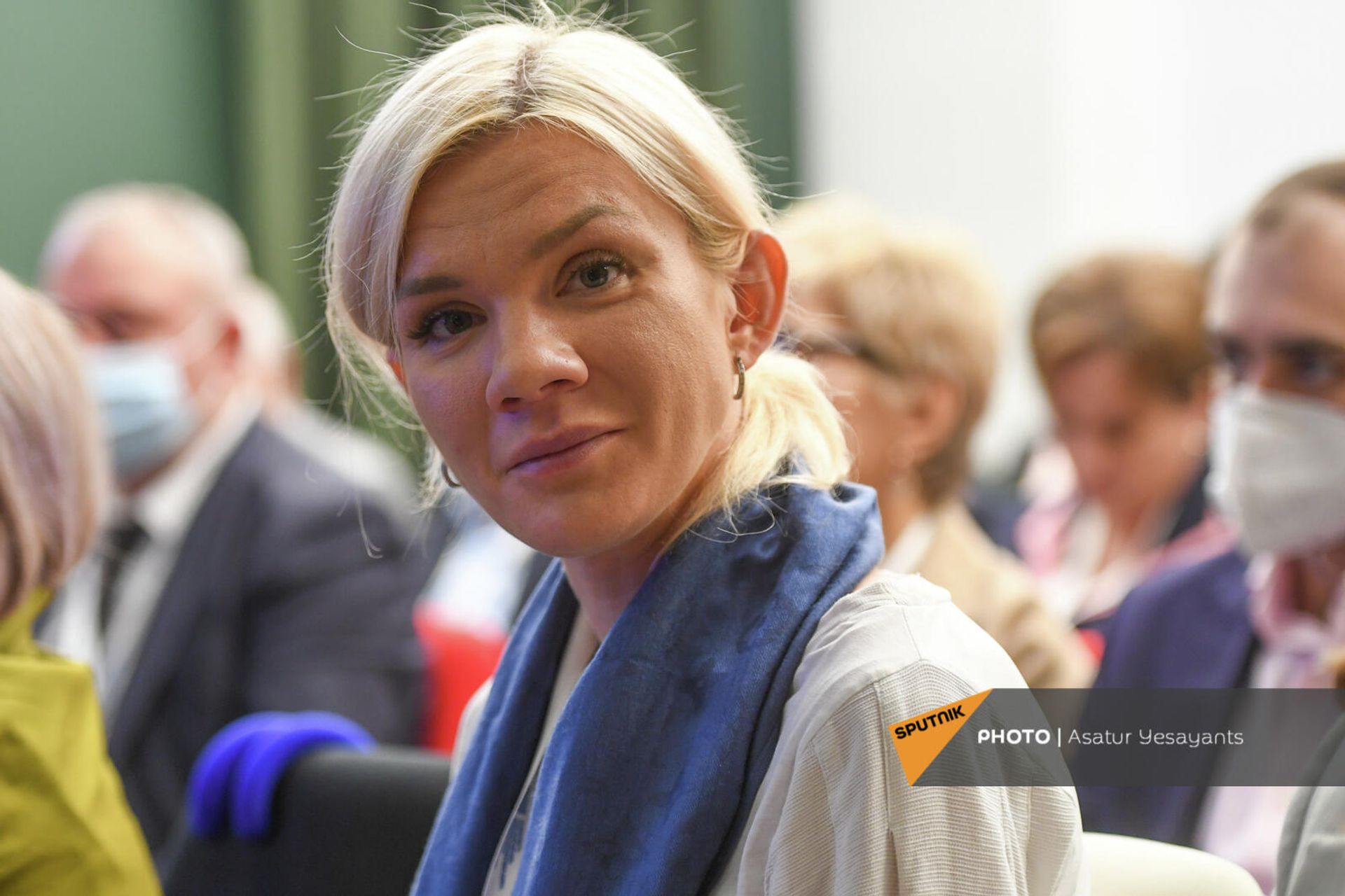 Представитель туристического журнала Катерина Данекина во время круглого стола “Развитие культурно-исторического туризма” (18 октября 2021). Еревaн - Sputnik Армения, 1920, 18.10.2021