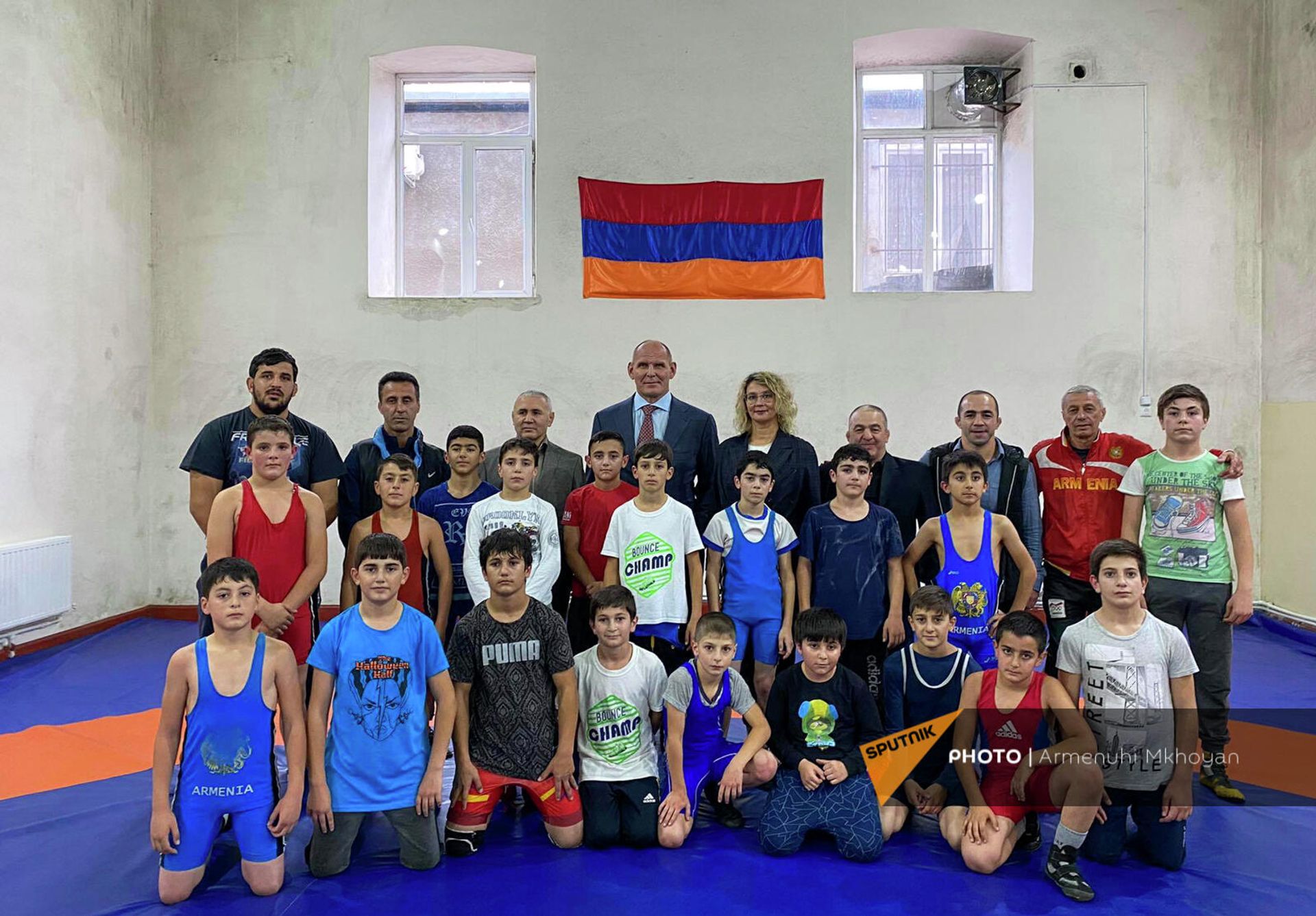 Трехкратный олимпийский чемпион, депутат Госдумы Александр Карелин в Гюмри - Sputnik Արմենիա, 1920, 18.10.2021