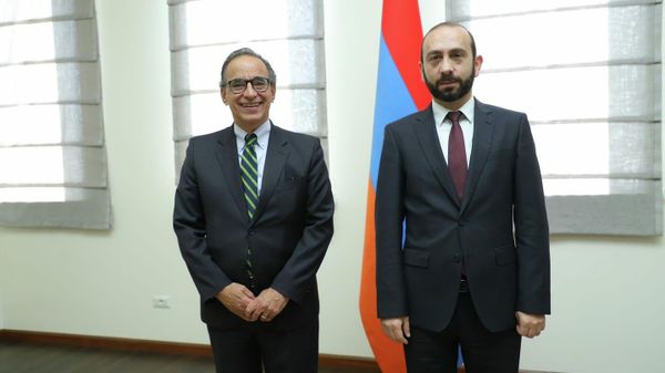 Արարատ Միրզոյանն ու Բրազիլիայի դեսպանը - Sputnik Արմենիա