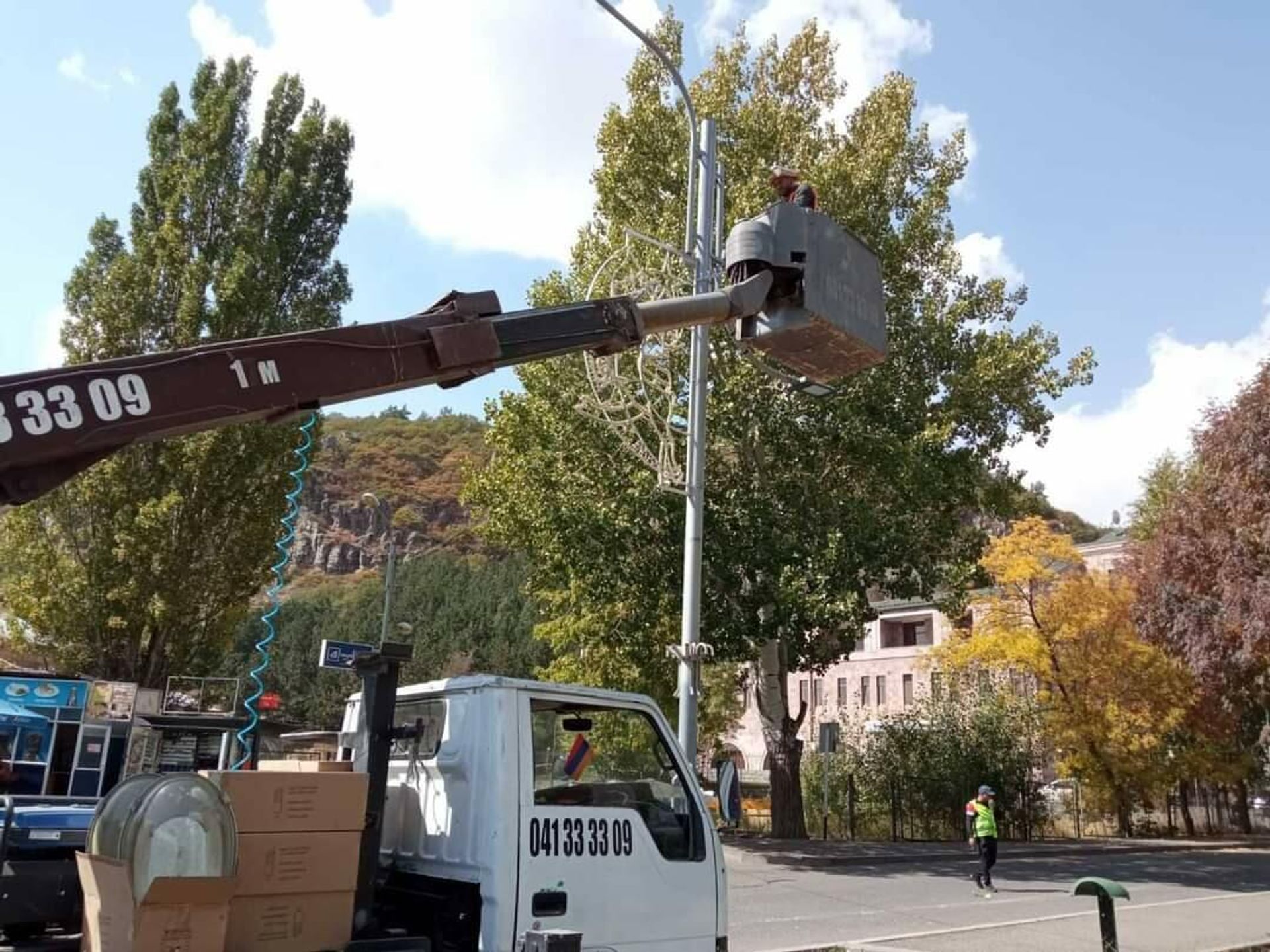 Работы по благоустройству в городе Джермук - Sputnik Армения, 1920, 23.10.2021